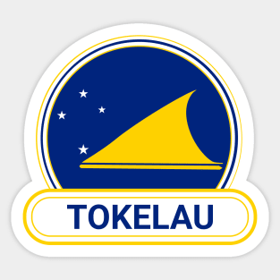 Tokelau Country Badge - Tokelau Flag Sticker